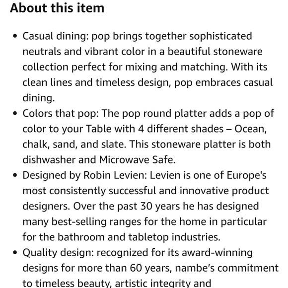 Nambe Pop Platter Slate color - Picture 7 of 7